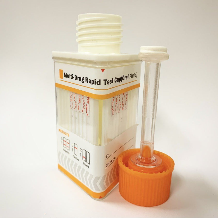 QuickScreen 10 Panel Saliva Drug Test - DSD-9439/C17104 - OPI, OXY, MET, COC, AMP, BZD, TML, FYL, BUP, THC Saliva Test Acro Biotech